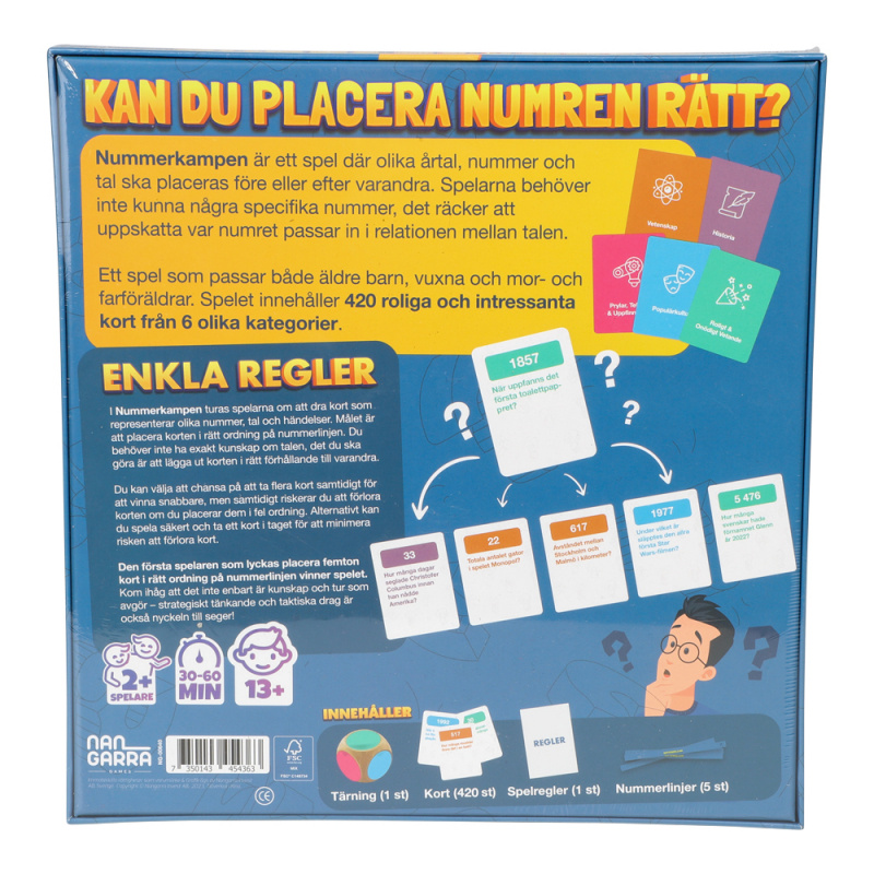 Nummerkampen Spel