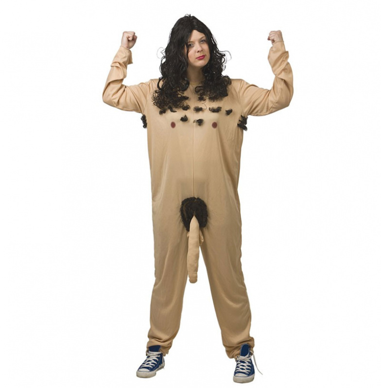 Naken man maskeraddräkt