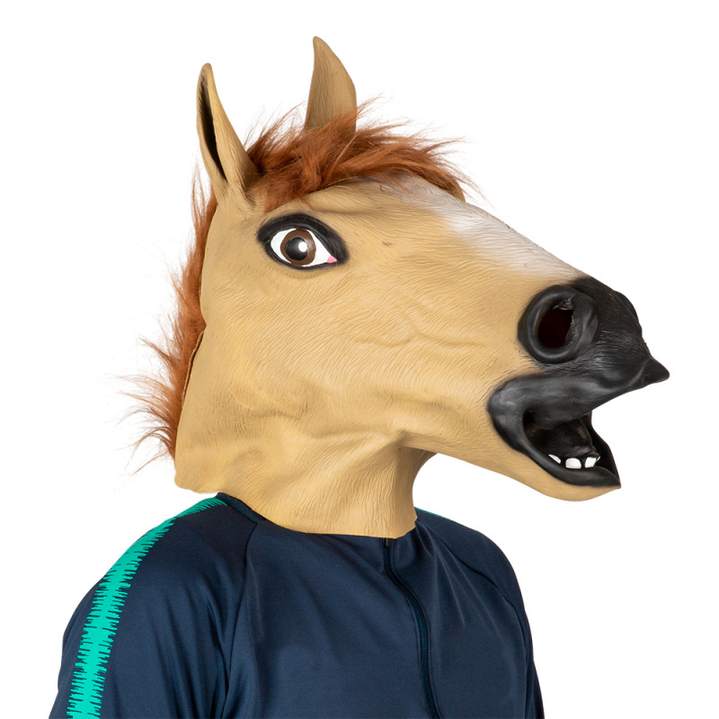 Häst mask i latex