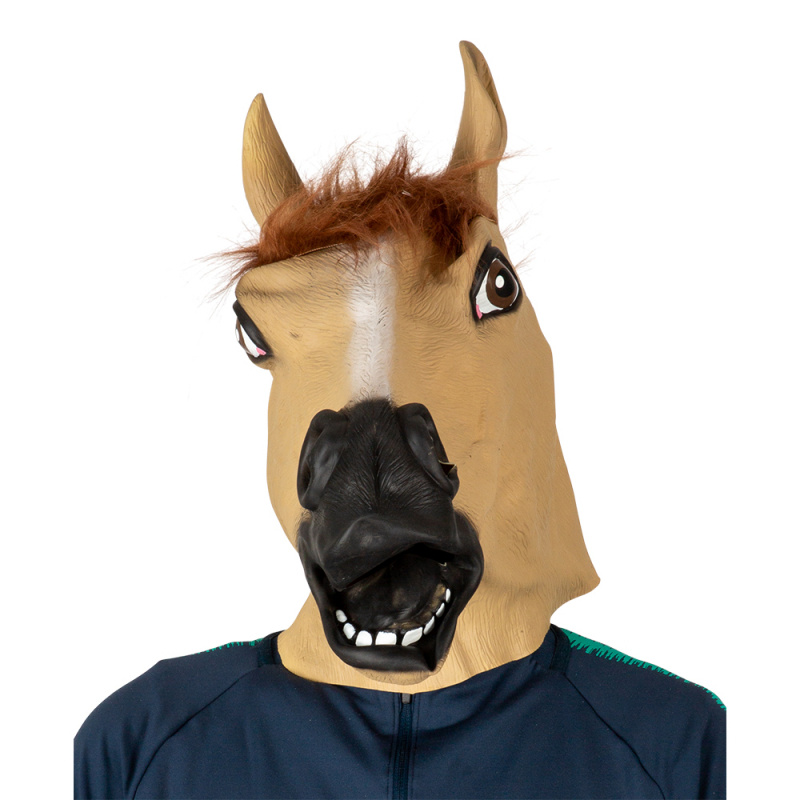 Häst mask i latex