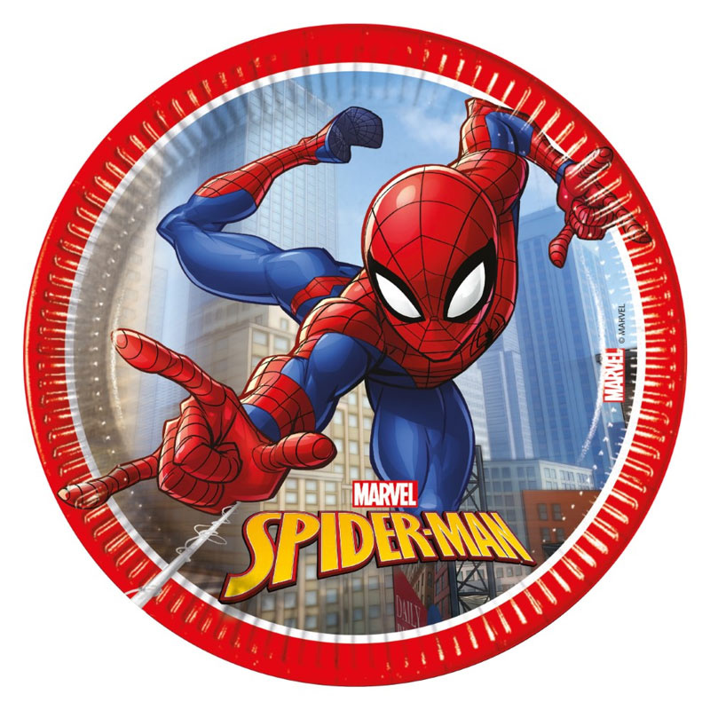 Assietter spiderman 8-pack