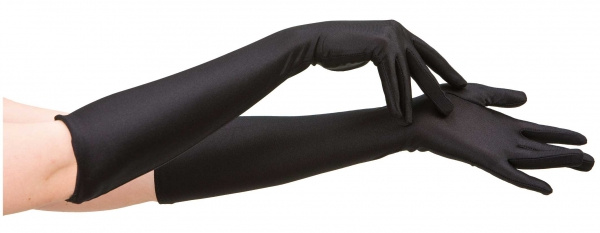 Handskar, långa svarta