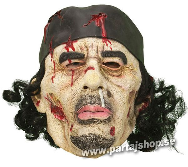 Mask Khaddafi med hår