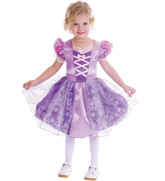 Prinsessa lila barndräkt