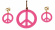 Peace halsband och örhängen Rosa Peace halsband och örhängen Rosa