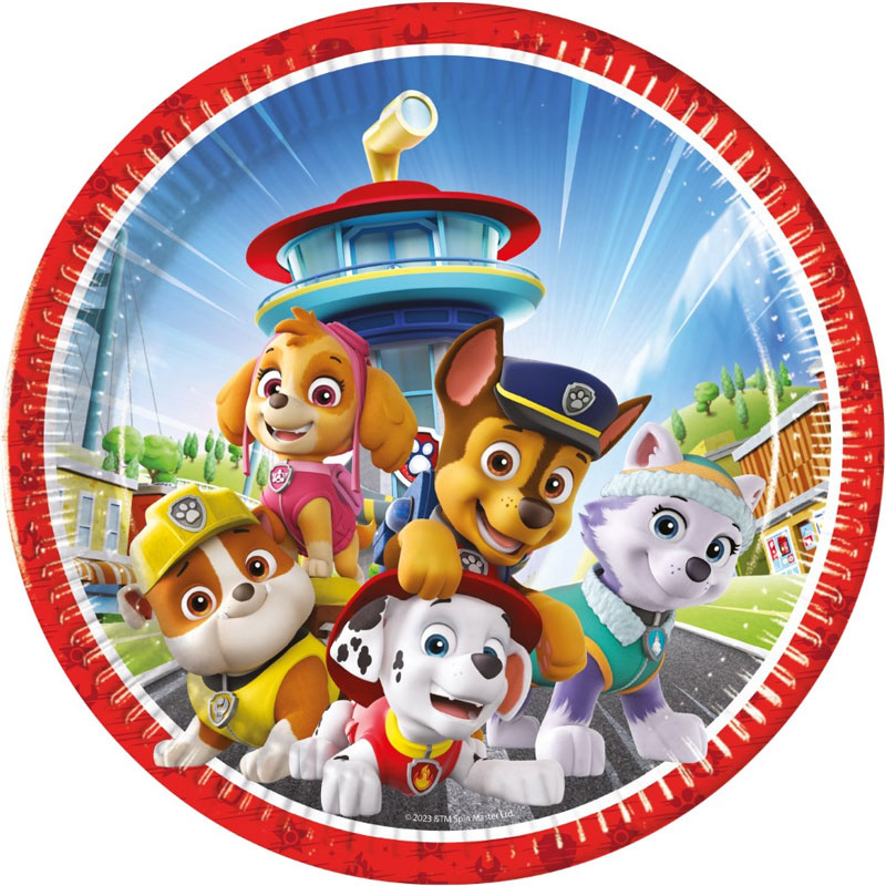 Tallrikar paw patrol 8-pack