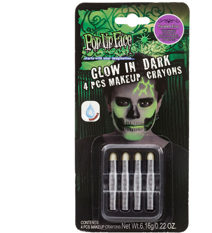 Självlysande smink kritor