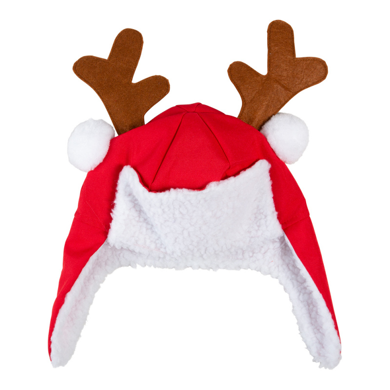 Mössa med öronlappar & renhorn