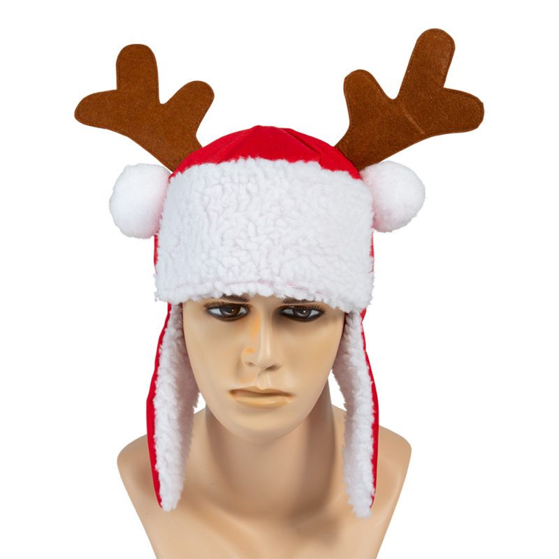 Mössa med öronlappar & renhorn