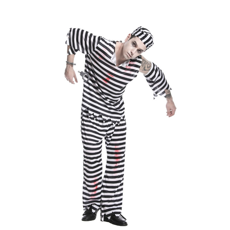 Kostym Fånge Zombie