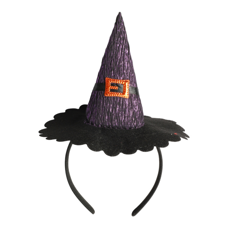 Diadem med häxhatt Lila