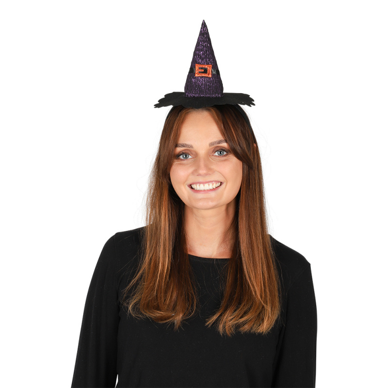 Diadem med häxhatt Lila