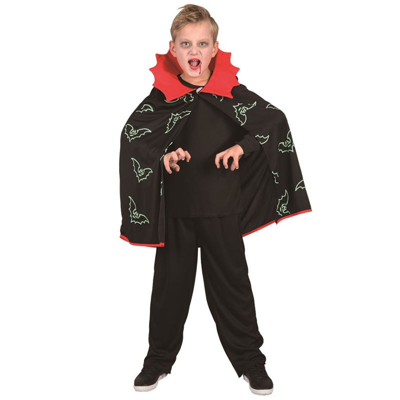 Vampyrcape Självlysande Barndräkt