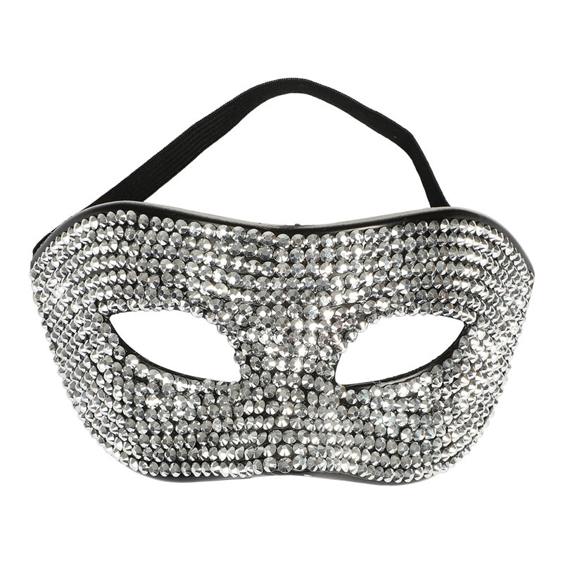 Mask silver strass
