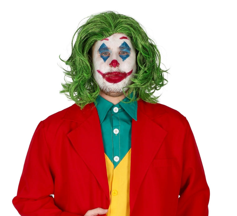 Peruk clown grön
