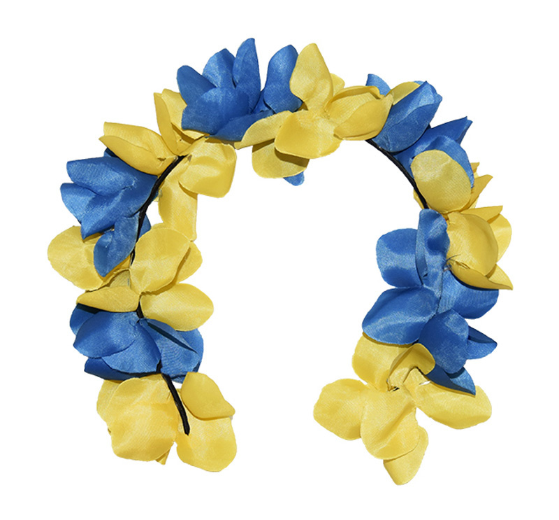 Diadem gul och blå