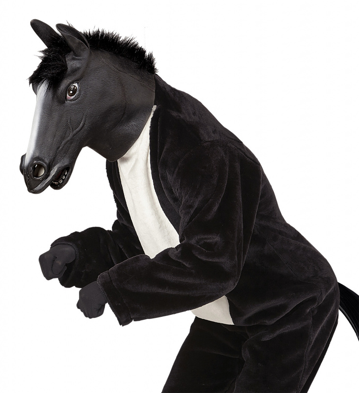 Mask Häst Svart
