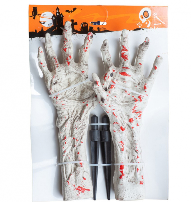 Händer läskiga utomhusdekor