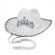 Cowboy hatt vit med glitter Cowboy hatt vit med glitter