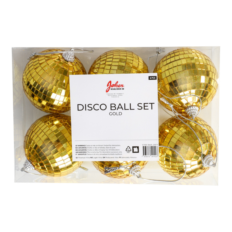 Discobollar Guld 6-pack 