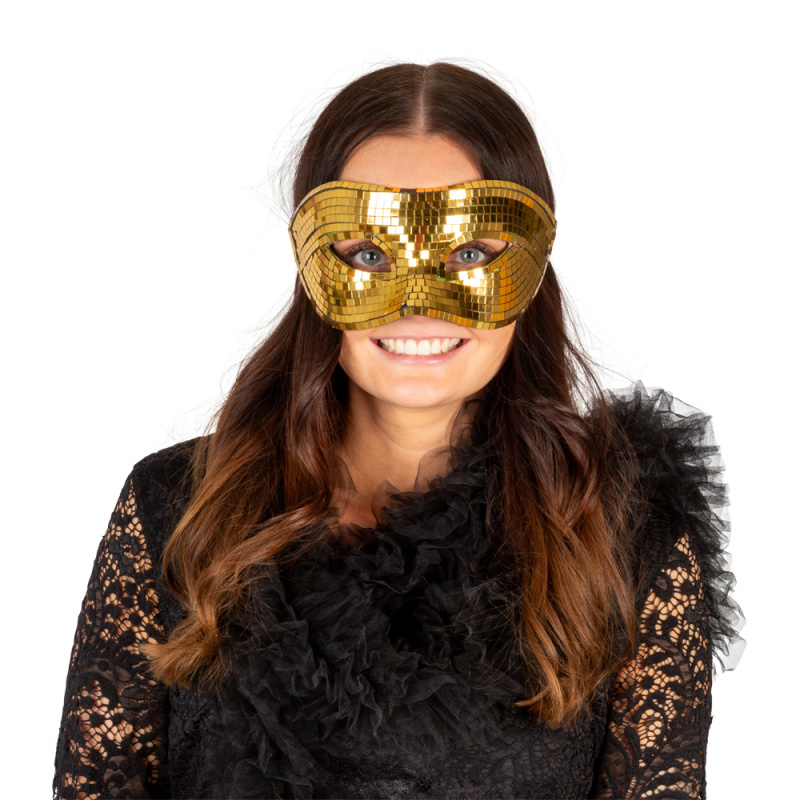 Ögonmask Disco Guld