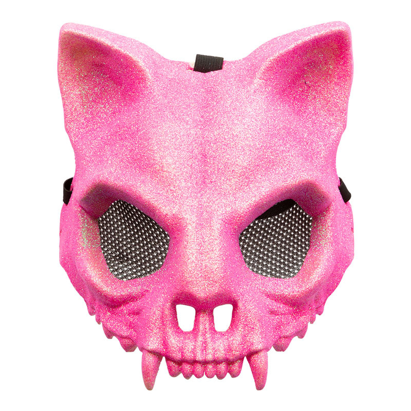 Kattmask skelett rosa