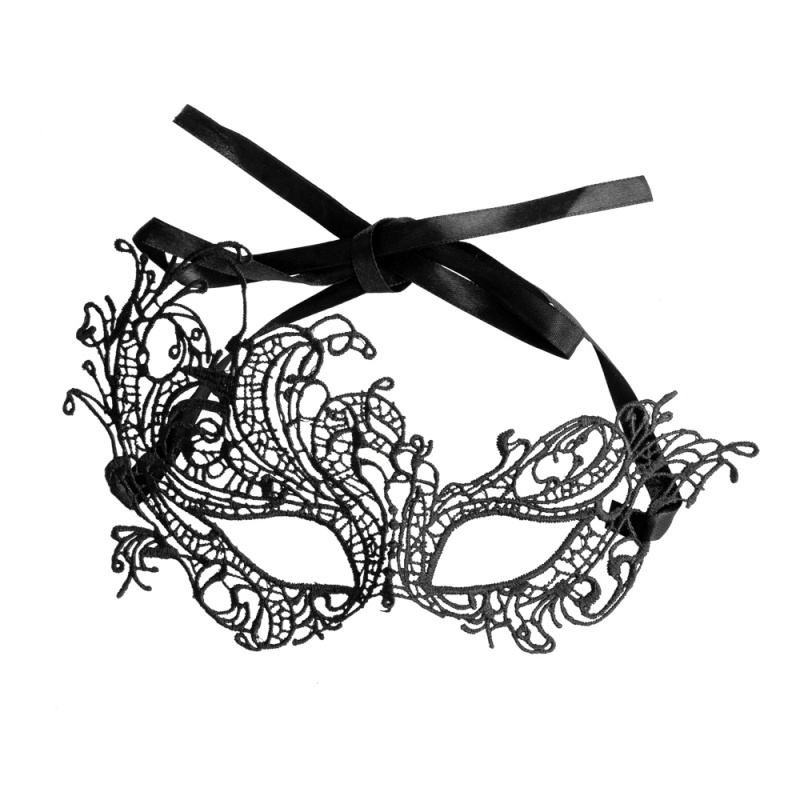 Ögonmask svart spets