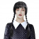 Peruk svart med lugg och flåtor Peruk svart med lugg och flåtor