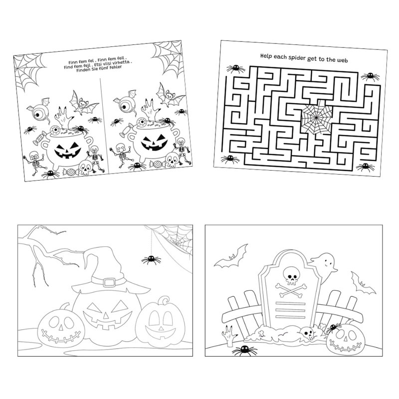 Aktivitetsbok Halloween