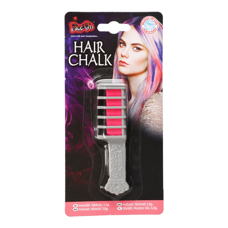 Hår krita rosa