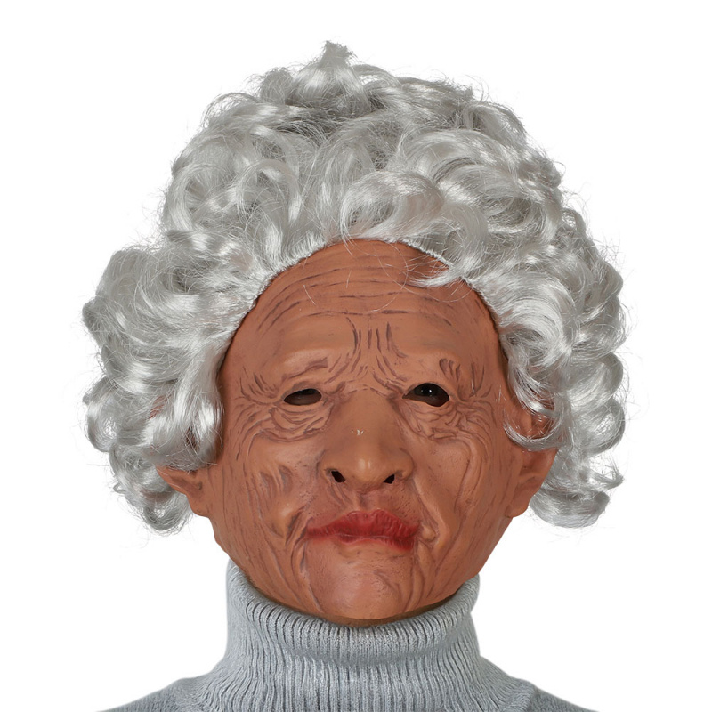 LATEX MASK OLD LADY
