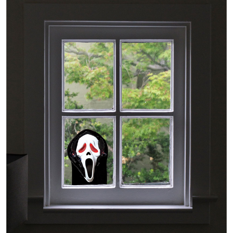 Scream fönsterdekor