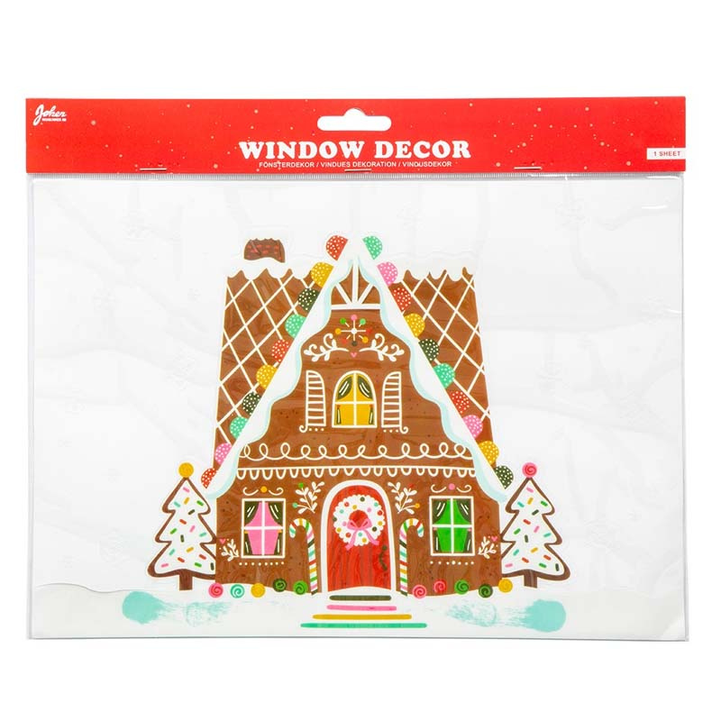 Fönsterdekoration Pepparkakshus