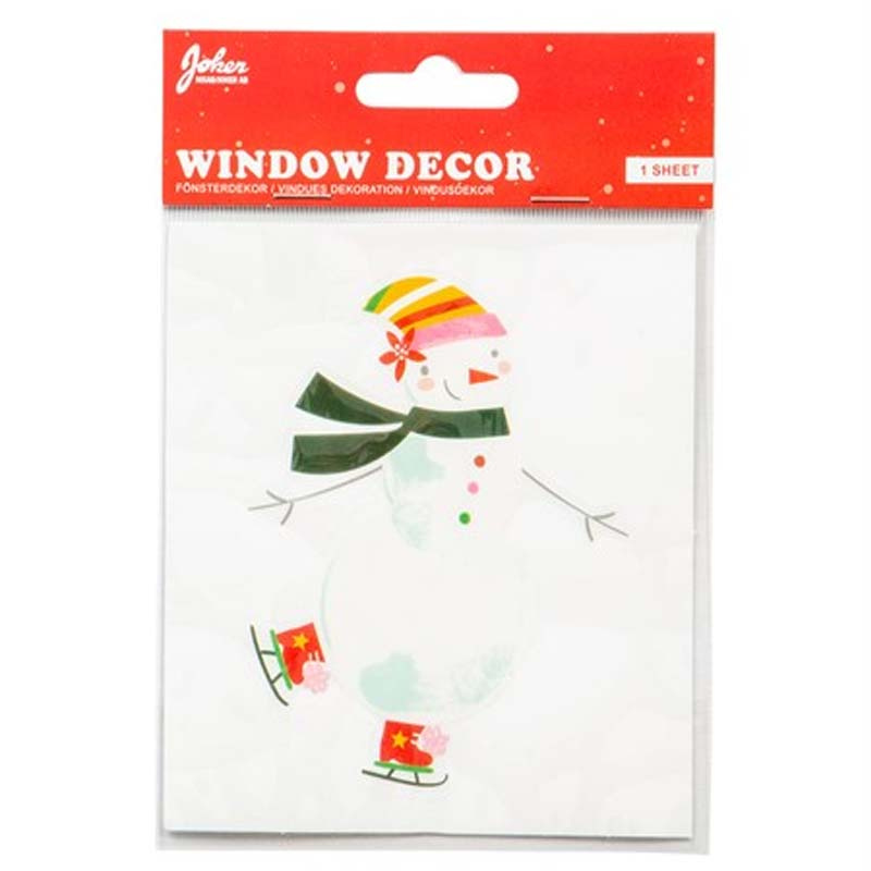 Fönsterdekoration Snögubbe