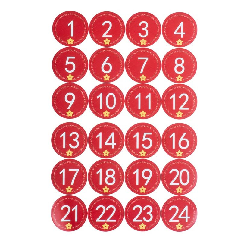 Klistermärken Julkalender