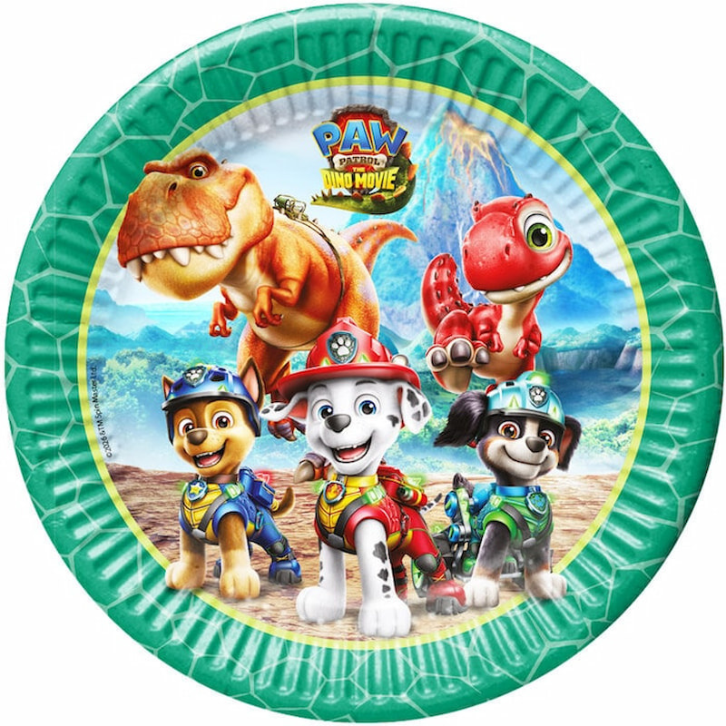 Tallrikar Paw Patrol Dino 8-pack
