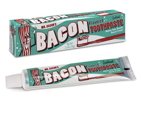 Tandkräm, Bacon