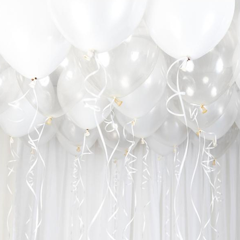 Ballongkit Vit Takdekoration