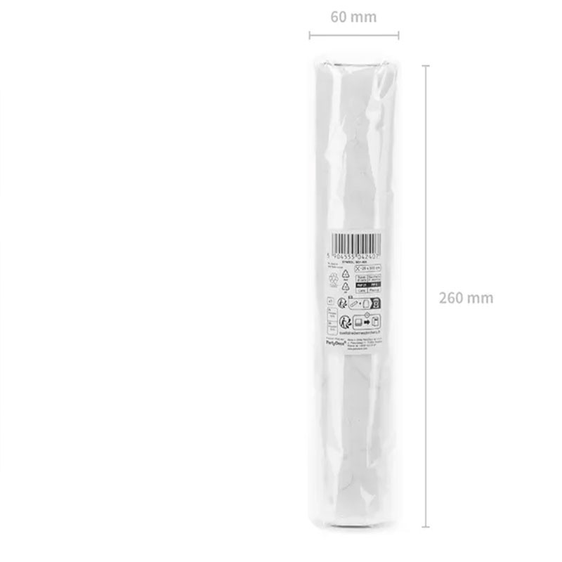 Bordslöpare Blommor Vit 5m