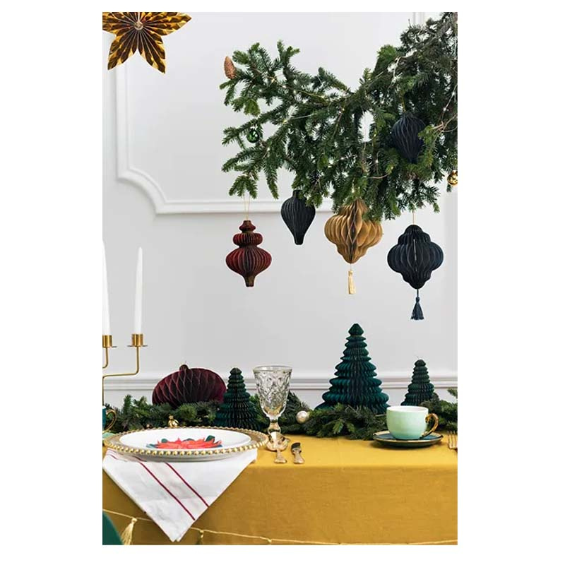 Honeycomb Mörkblå Lykta