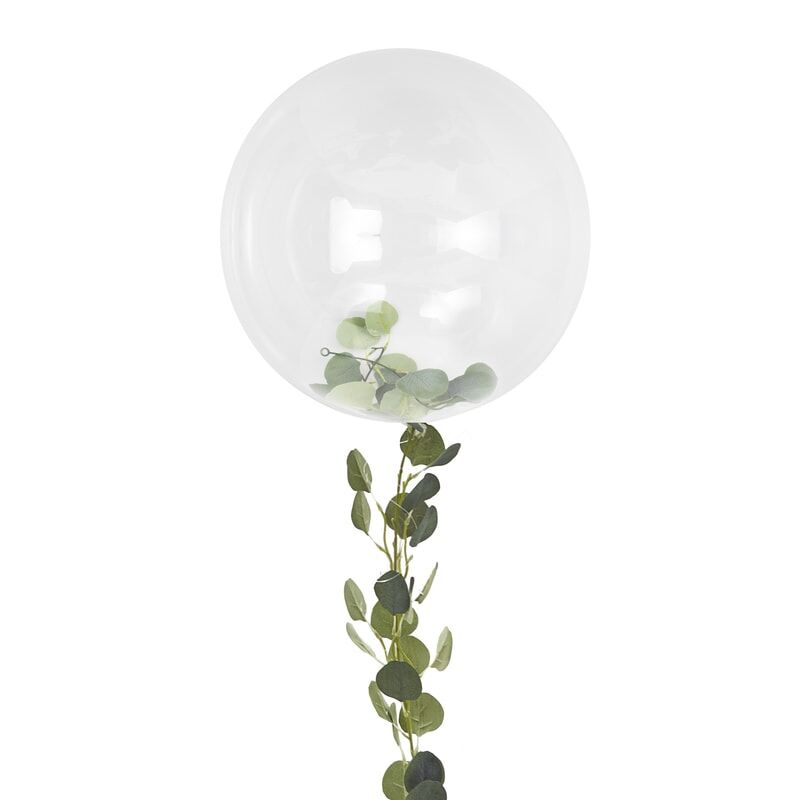 Transparent ballong med Eucalyptus