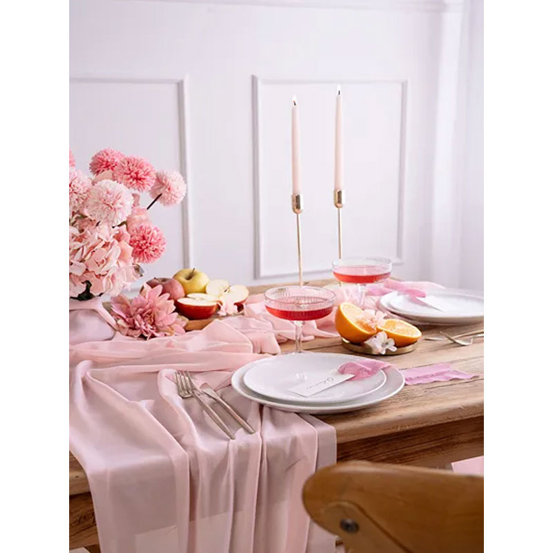 Bordslöpare ljusrosa