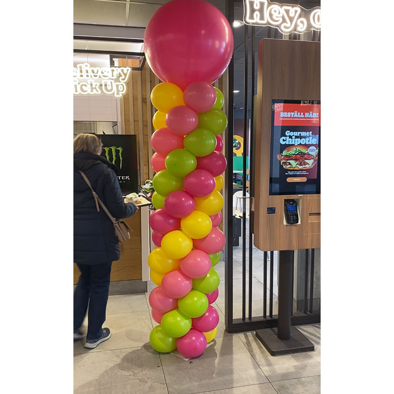 Ballongpelare Luftfylld