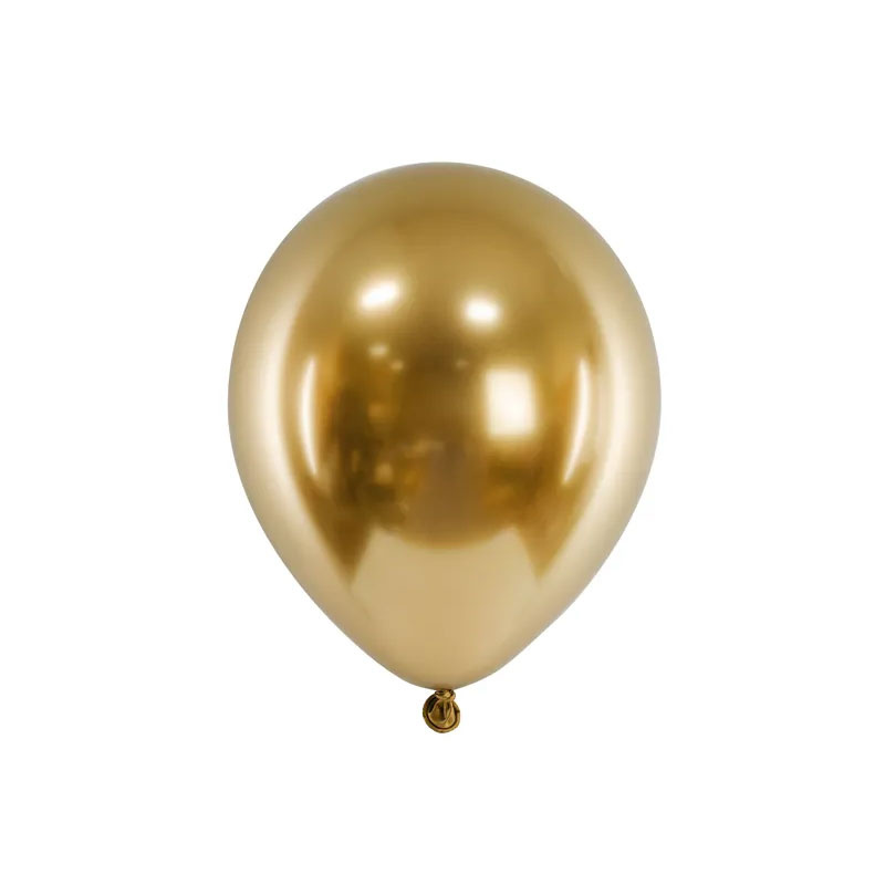 Ballonger Guld Glossy 13cm 50-pack