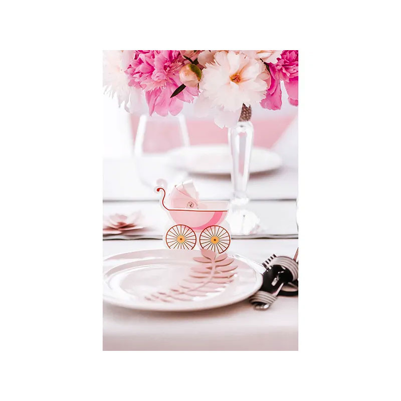 Pappersdekorationer Löv Rosa