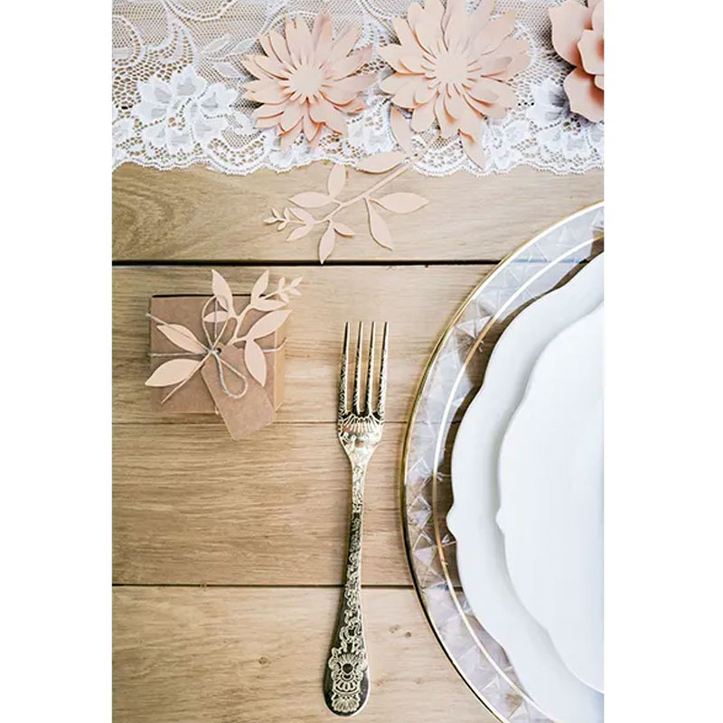 Pappersdekorationer Löv Rosa