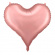 Foliehjärta Ljusrosa 75cm Foliehjärta Ljusrosa 75cm