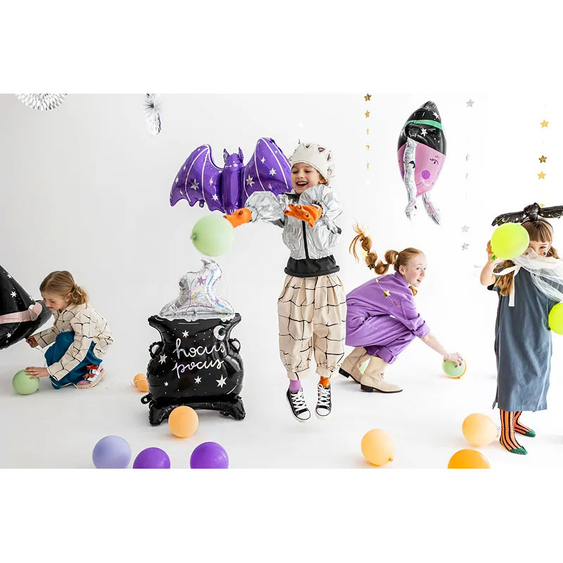 Folieballong Fladdermus Lila