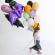 Folieballong Fladdermus Lila