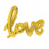 Folieballong Love Guld Folieballong Love Guld